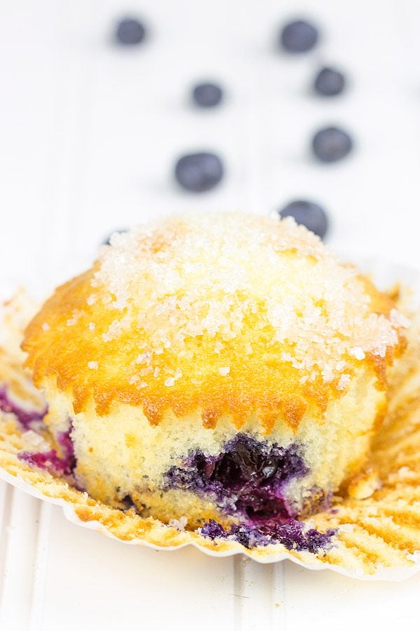 Loaded with fresh blueberries, these Bakery Style Blueberry Muffins are a great way to start the day!