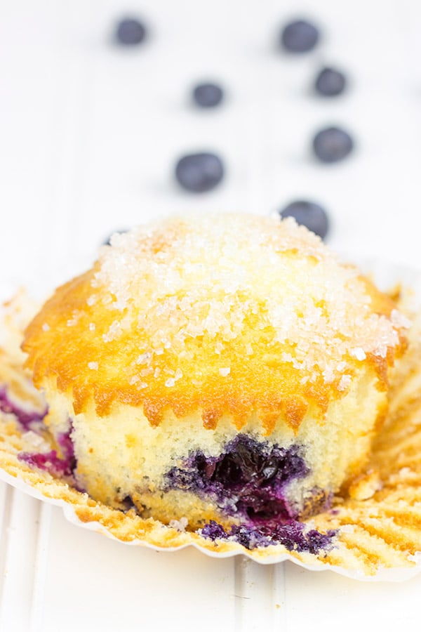 Loaded with fresh blueberries, these Bakery Style Blueberry Muffins are a great way to start the day!