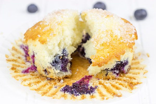 Loaded with fresh blueberries, these Bakery Style Blueberry Muffins are a great way to start the day!
