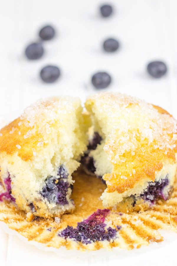 Loaded with fresh blueberries, these Bakery Style Blueberry Muffins are a great way to start the day!