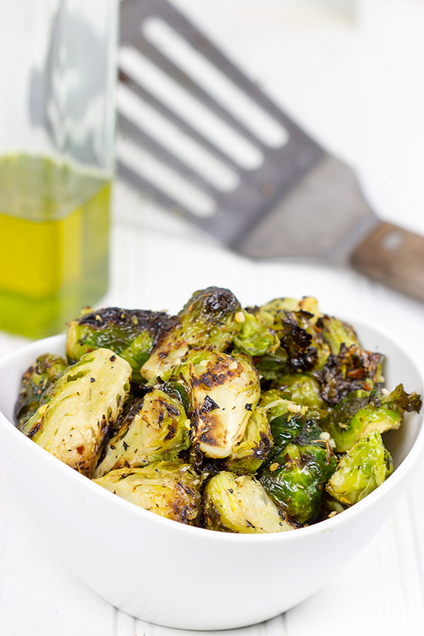 Grilled Brussels Sprouts might be one of my favorite new summer side dishes!