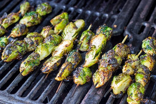 Grilled Brussels Sprouts might be one of my favorite new summer side dishes!