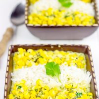 This Sweet Corn Curry is flavorful and easy, and it's a great meal for the end of a hectic day! #MakeItEpic #ad