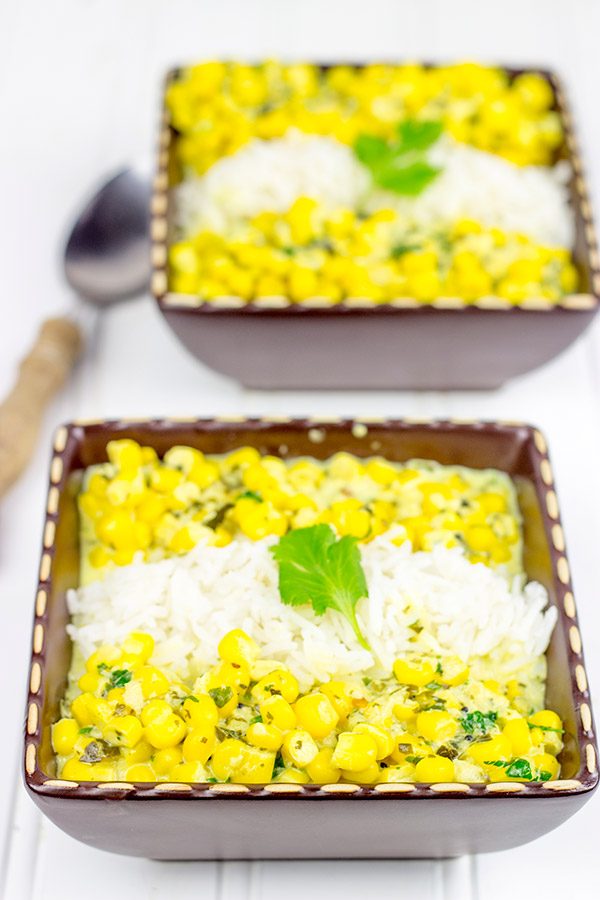 This Sweet Corn Curry is flavorful and easy, and it's a great meal for the end of a hectic day! #MakeItEpic #ad