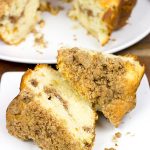 Studded with diced apples and topped with a streusel crumble, this Apple Streusel Coffee Cake is perfect with a morning cup of coffee!