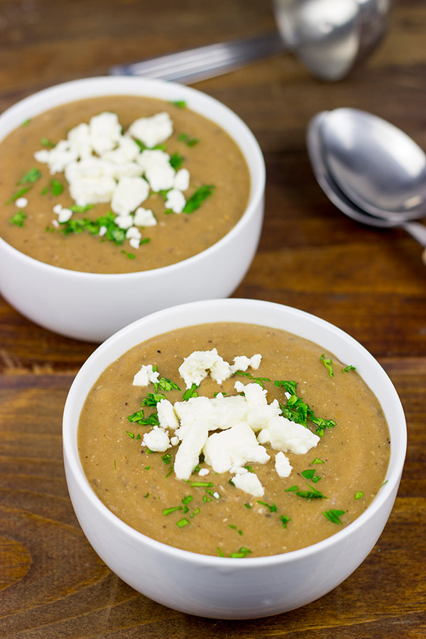 Grilled Eggplant Soup
