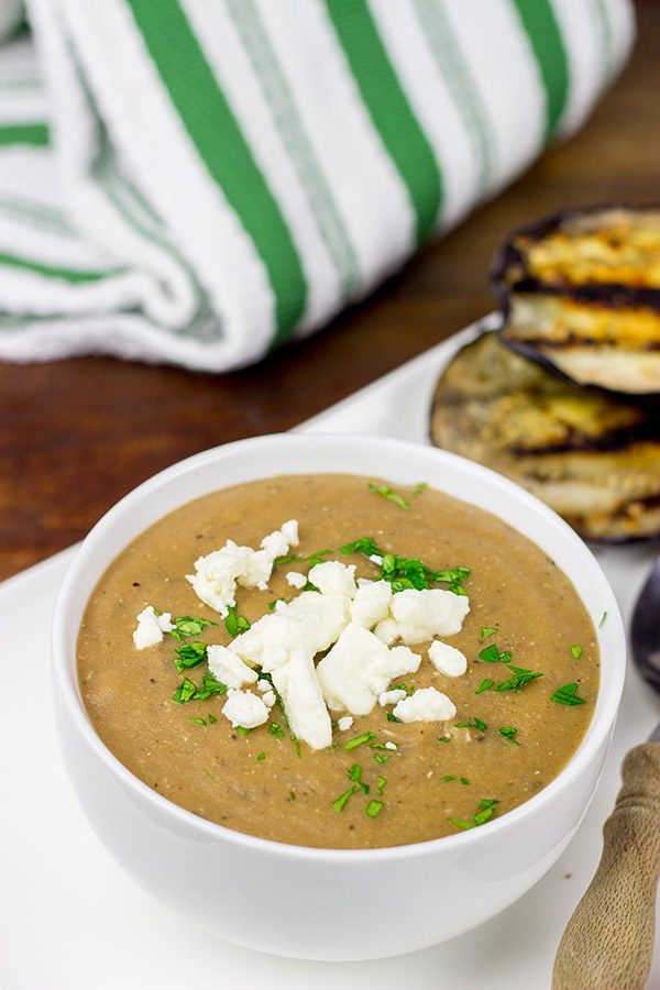 We're still in grilling season, but the days are getting cooler...this clearly calls for a batch of Grilled Eggplant Soup! We're still in grilling season, but the days are getting cooler...this clearly calls for a batch of Grilled Eggplant Soup!