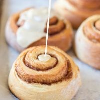 These Maple Glazed Cinnamon Rolls are light, fluffy and filled with cinnamon and Vermont maple syrup!