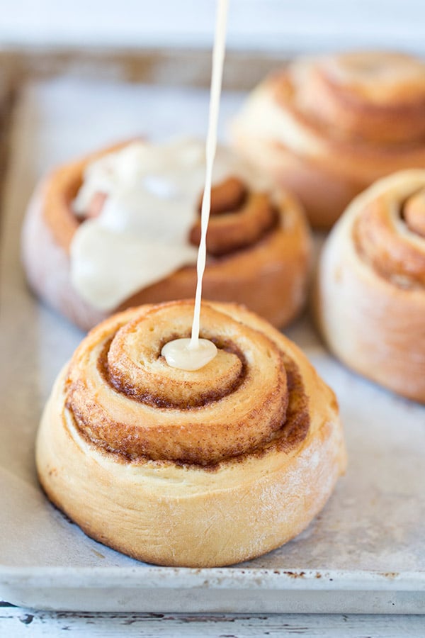 These Maple Glazed Cinnamon Rolls are light, fluffy and filled with cinnamon and Vermont maple syrup!