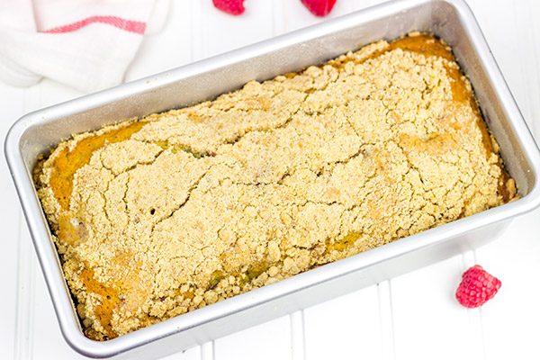 Loaded with fresh summer raspberries, this Raspberry Crumble Bread can be served for breakfast or dessert...or both!