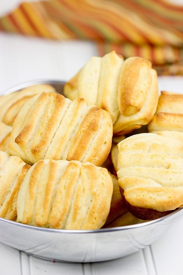 These soft Butterflake Dinner Rolls are just that...buttery and flaky. Bake up a batch (or two) for the holidays!