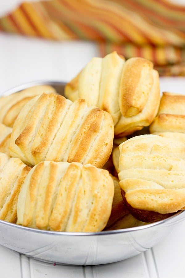 These soft Butterflake Dinner Rolls are just that...buttery and flaky. Bake up a batch (or two) for the holidays!