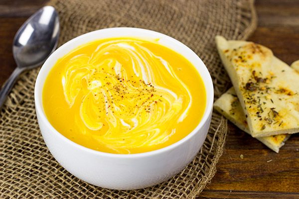 This Butternut Squash and Cider Soup is easy, healthy and perfect for a chilly Fall day!