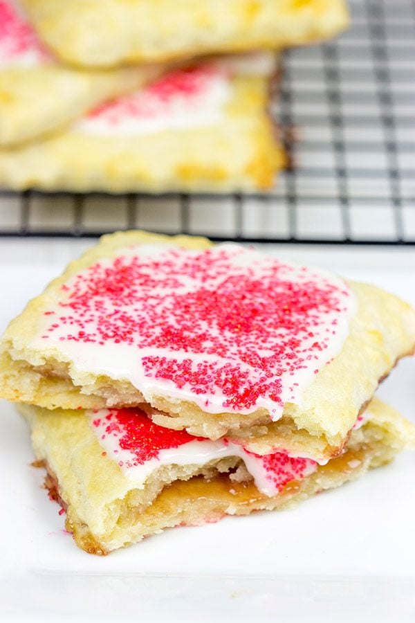 These Frosted Strawberry Toaster Pastries are a total throwback to the days of Saturday morning cartoons!