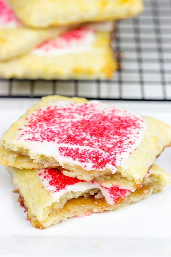 These Frosted Strawberry Toaster Pastries are a total throwback to the days of Saturday morning cartoons!
