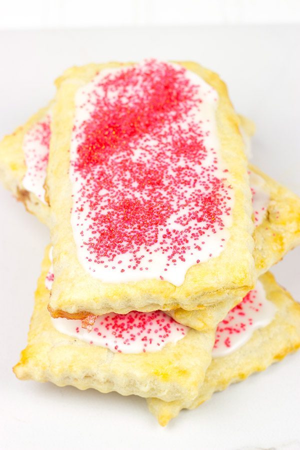 These Frosted Strawberry Toaster Pastries are a total throwback to the days of Saturday morning cartoons!