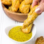 These Sourdough Pretzels Twists are a great gameday snack! Try dipping 'em in homemade Beer Mustard, too!