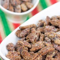 These classic Sugared Pecans are a quick and easy snack to keep around during the holidays!
