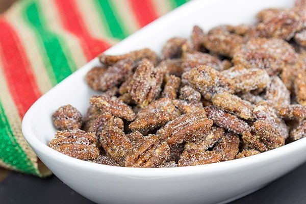 These classic Sugared Pecans are a quick and easy snack to keep around during the holidays!