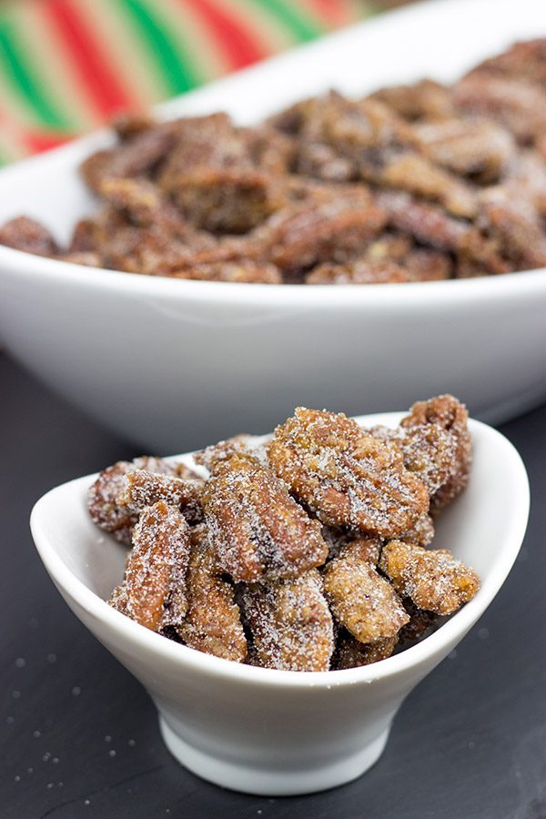 These classic Sugared Pecans are a quick and easy snack to keep around during the holidays!