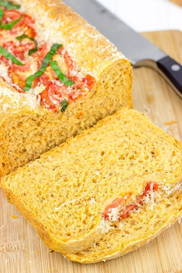 A sandwich is only as good as the bread it is served on. That's where this amazing Tomato Basil Bread comes in!