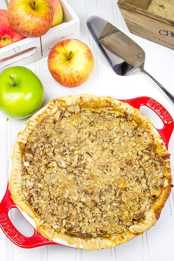 Grab some fresh apples and bake up this Dutch Apple Pie...then serve with a cup of hot coffee on a crisp Autumn evening!