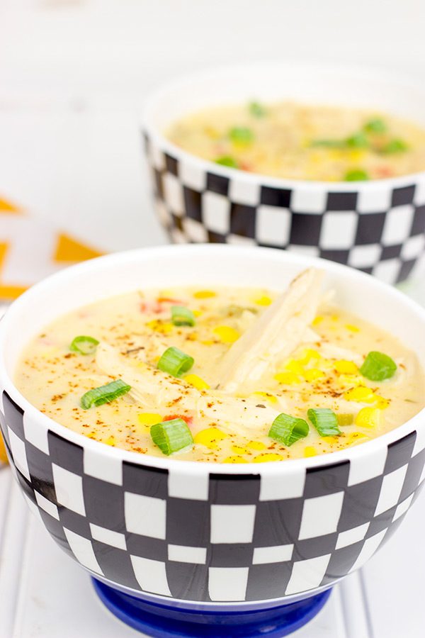 Get the new year started off right with this quick and tasty Healthy Chicken Corn Chowder!