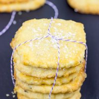 Topped with a generous amount of sparkling sugar, these Honey Lavender Shortbread Cookies make for one heck of a tasty afternoon snack!