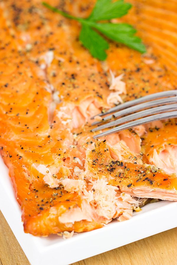 Making smoked salmon at home is easier than you might think! This Maple Smoked Salmon is one of our favorites!