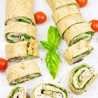 Adults need snacks, too! These quick and easy Turkey Pesto Pinwheels are the perfect way to beat that mid-afternoon hunger strike!