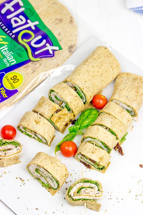 Adults need snacks, too! These quick and easy Turkey Pesto Pinwheels are the perfect way to beat that mid-afternoon hunger strike!