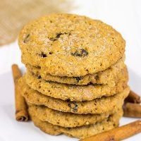 The addition of cinnamon makes these Cinnamon Oatmeal Raisin Cookies a delicious twist on a classic cookie!