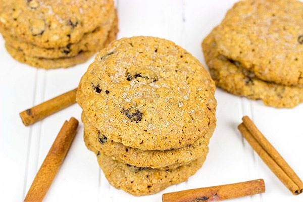 The addition of cinnamon makes these Cinnamon Oatmeal Raisin Cookies a delicious twist on a classic cookie!