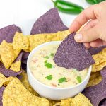 This Classic Nacho Cheese Dip is a favorite come kickoff (or tipoff) in our house!