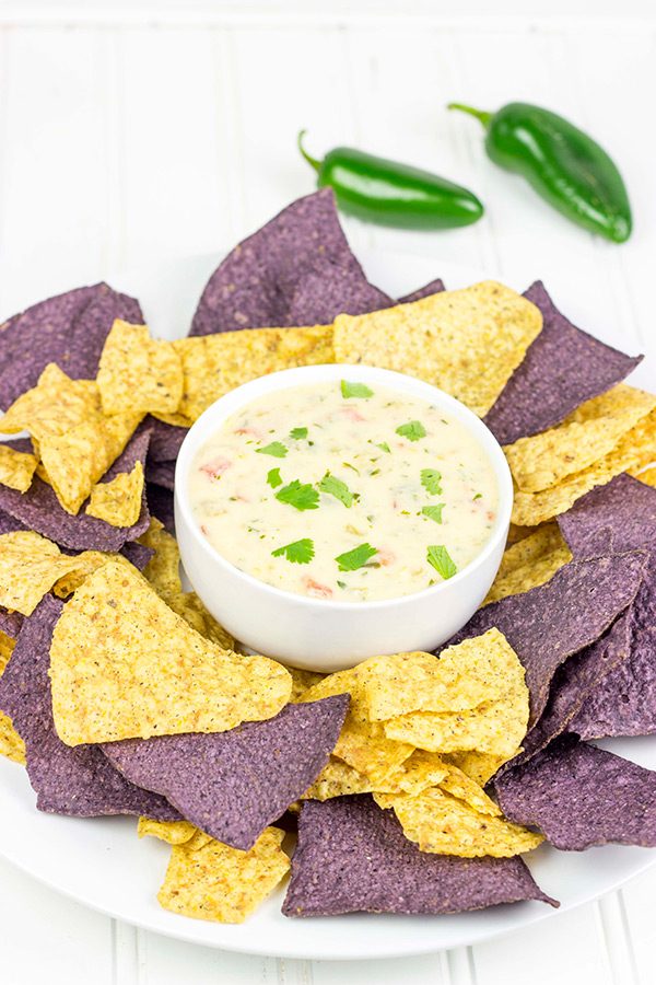 This Classic Nacho Cheese Dip is a favorite come kickoff (or tipoff) in our house!