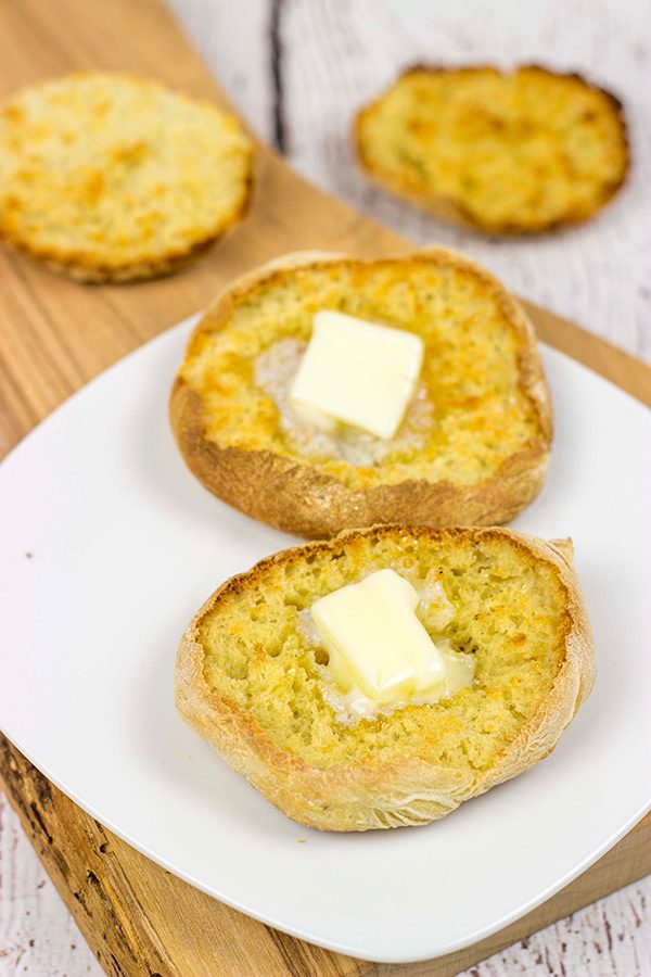 Love English muffins? Then try your hand at making a batch of these Homemade English Muffins!