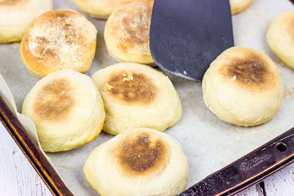 Love English muffins? Then try your hand at making a batch of these Homemade English Muffins!