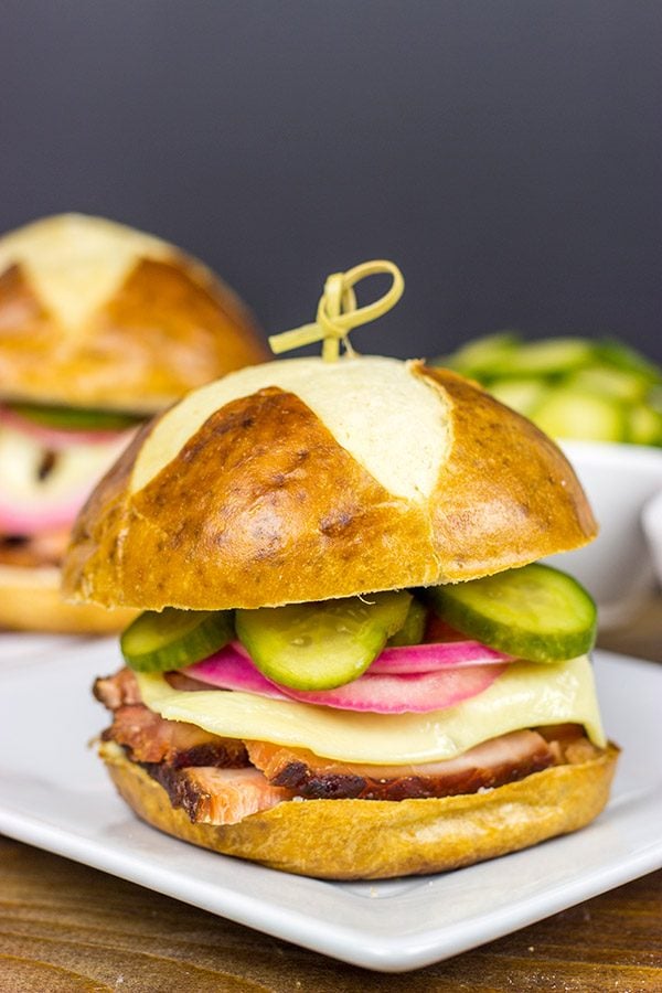 Mix up with your Thanksgiving leftovers with this tasty Bavarian Ham Sandwich!