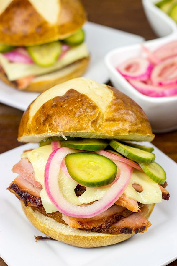 Mix up with your Thanksgiving leftovers with this tasty Bavarian Ham Sandwich!