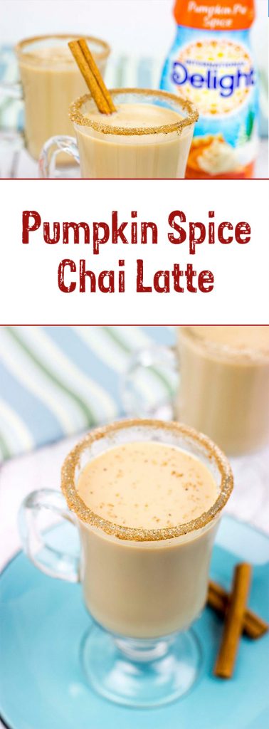 Packed with warming seasonal spices, this Pumpkin Spice Chai Latte is best served with a good book and a roaring fire.