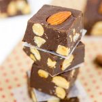 Need an easy treat for Christmas Eve or New Year's celebrations? How about this Dark Chocolate Almond Fudge?