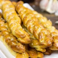 Looking for a tasty snack? How about a batch of these Garlic Butter Pretzel Twists?