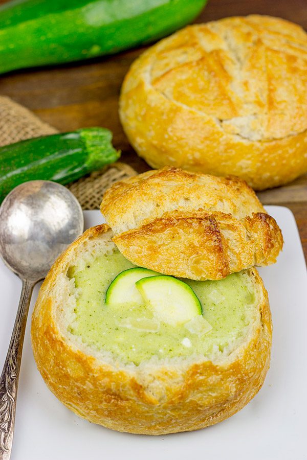 This quick and easy Healthy Zucchini Bisque is perfect for chilly winter days!