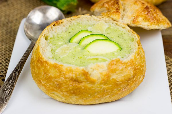 This quick and easy Healthy Zucchini Bisque is perfect for chilly winter days!