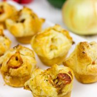 These bite-sized Sausage and Pepper Puffs are the perfect gameday appetizer!