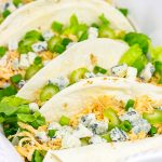 Slow Cooker Buffalo Chicken Tacos. Easy, epic football food!