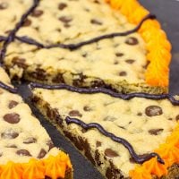 Get into the party spirit with this tasty Chocolate Chip Cookie Cake!