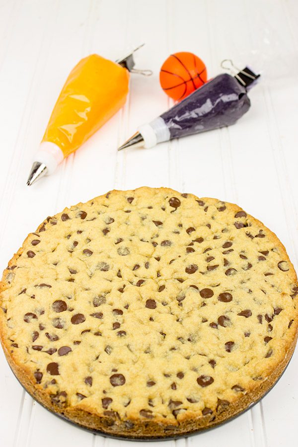 Get into the party spirit with this tasty Chocolate Chip Cookie Cake!