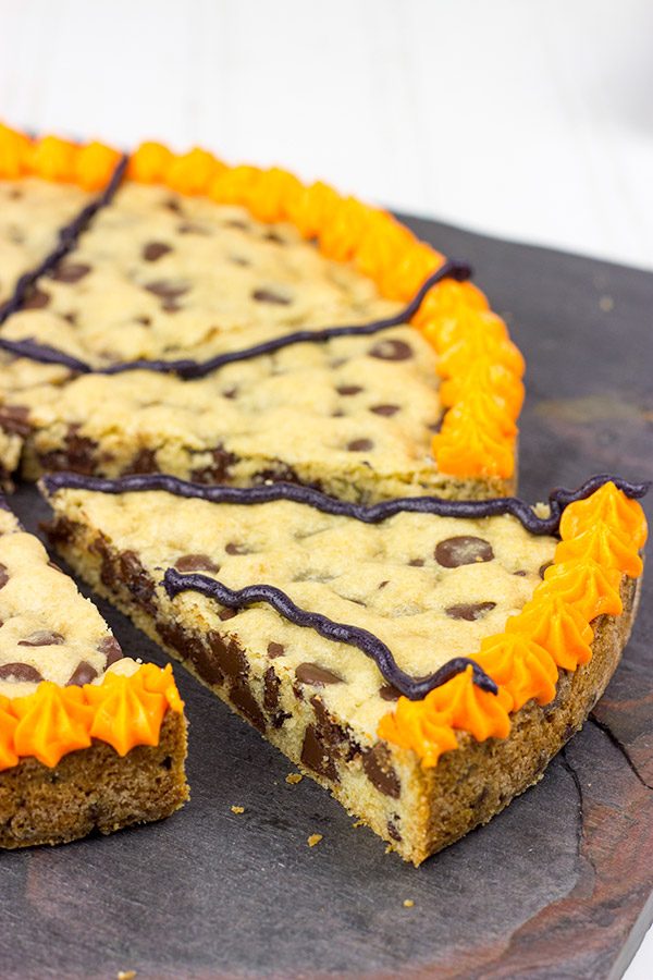 Get into the party spirit with this tasty Chocolate Chip Cookie Cake!