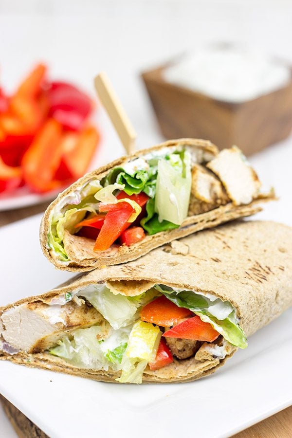 Want to mix up weeknight dinners? How about some Garam Masala Chicken Wraps?